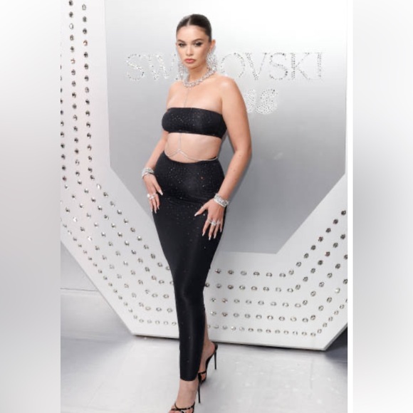 SKIMS x Swarovski Maxi Skirt, NWT, XS, Onyx - Picture 2 of 7